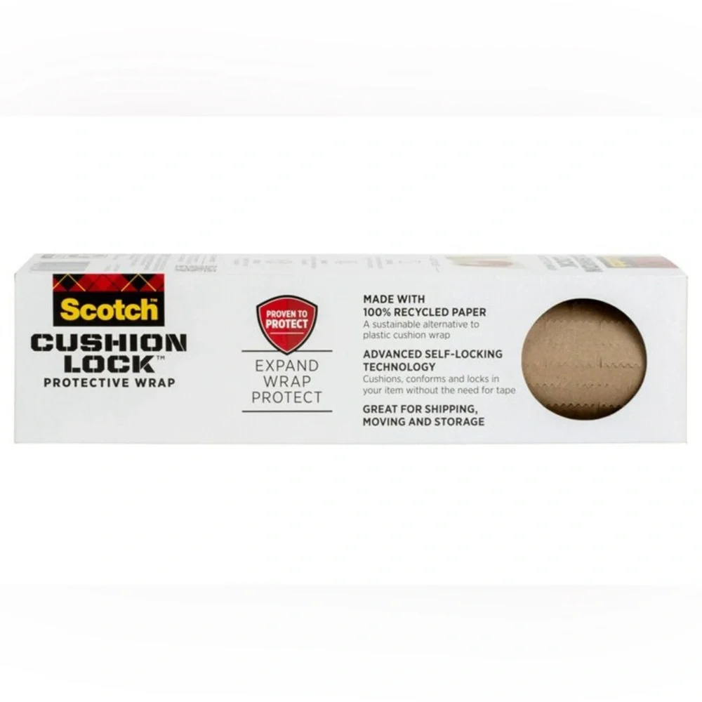 SCOTCH Set of 2 Rolls Cushion Lock Protective Wrap 30ft